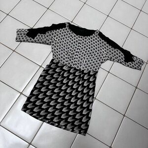 Rag & Bone Monochrome Chevron Dress M